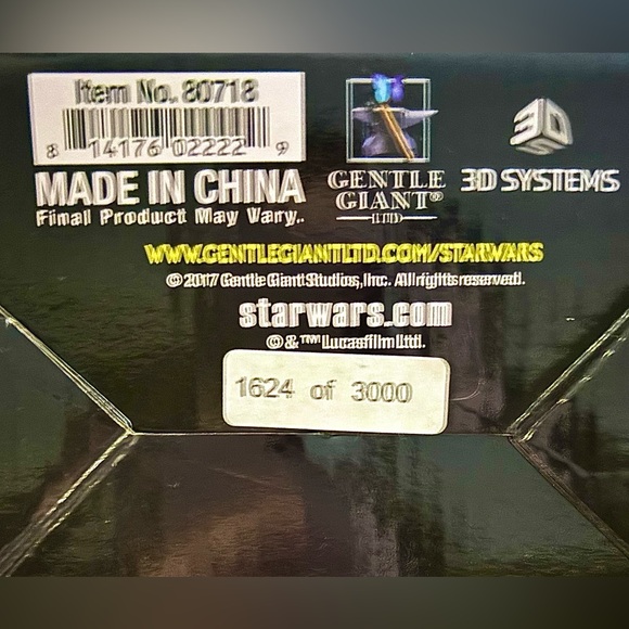 Star Wars Jyn Erso Collectible Mini Bust Limited Edition - Picture 9 of 9